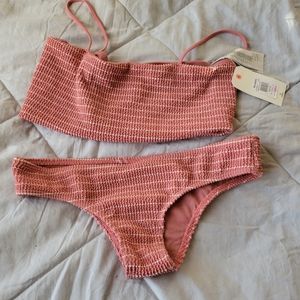Size m new w tags billabong 2 piece dusty rose color
